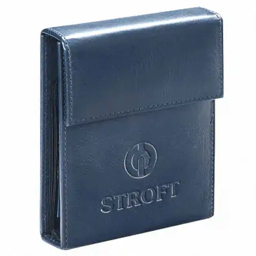 Stroft Vorfach-Etui Vorfachtasche aus echtem Leder-