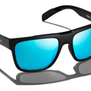 Bajio Polarisationsbrille Caballo - Black Matte (Blue Mirror Glass)-