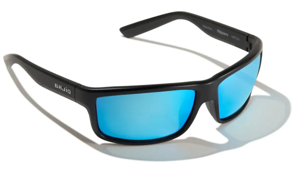 Bajio Polarisationsbrille Nippers - Black Matte (Blue Mirror PC)-