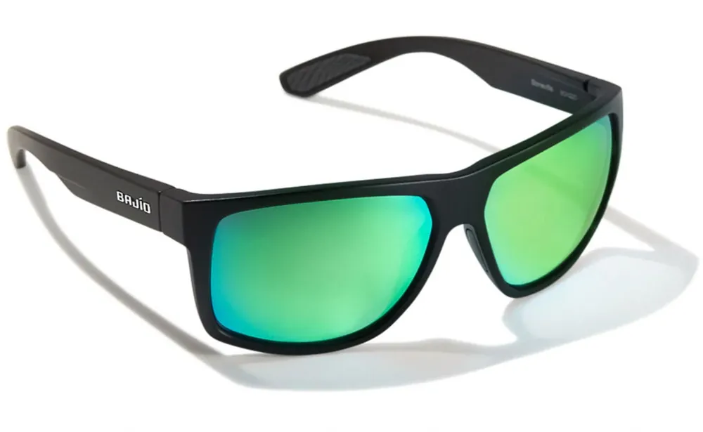Bajio Polarisationsbrille Boneville - Black Matte (Green Mirror PC)-