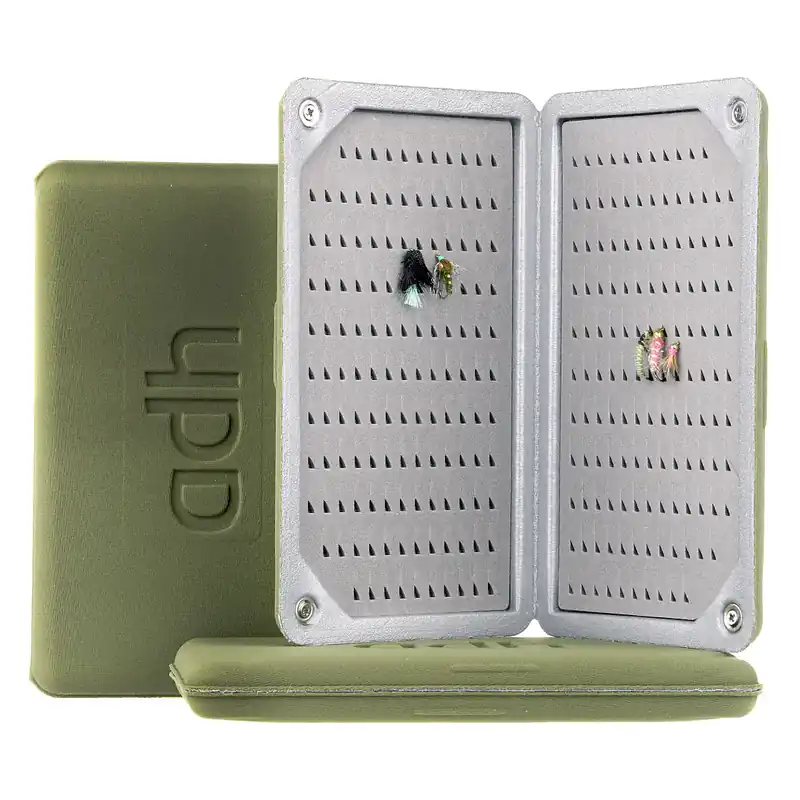 adh-fishing Foam Fly Box Fliegendose Nymph Ultralight olive-