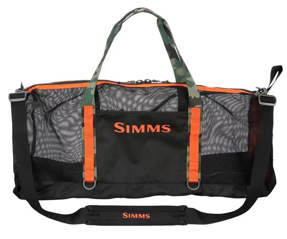 Simms Challenger Mesh Duffel 60L Reisetasche black-