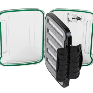 MUSCA Fly Box Clear Double Sided Small wasserdicht MFB-CWPS-