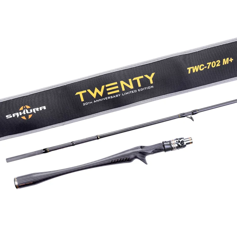 SAKURA TWENTY CASTING TWC 702 M+ 7 ft (2,13 m) - 5-25 g Fuji Components 1pc-