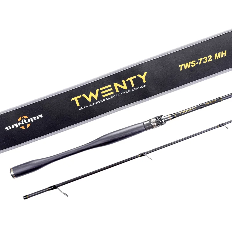 SAKURA TWENTY SPINNING TWS 732 MH 7,3 ft (2,21 m) - 10-30 g Fuji Components 2pc-