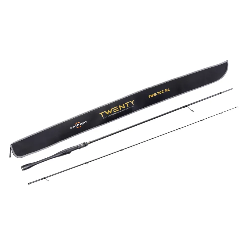 SAKURA TWENTY SPINNING TWS 702 ML 7 ft (2,13 m) - 3-11 g Fuji Components 2pc-