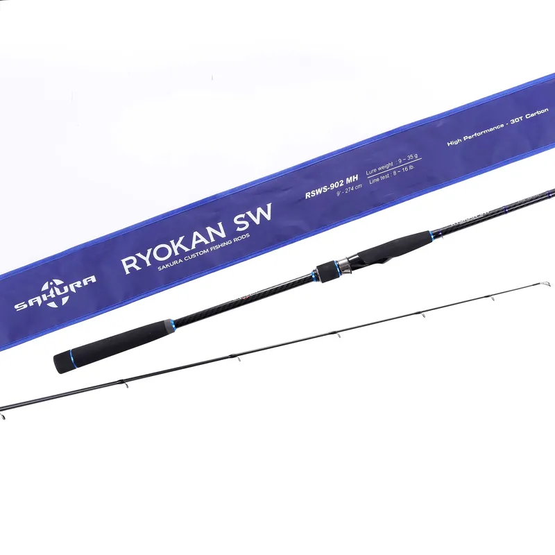 SAKURA RYOKAN SW Spinning RSWS Seatrout & Seabass Spinnrute mit Fuji Components 2pc- 962 MH - 9,6 ft (2,90 m) - 12-42 g
