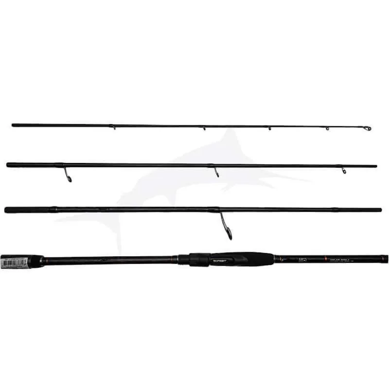 SUNSET EXPLORA SW Travel Spinnrute 4-teilig Reiserute - FUJI Components- 2,40 m - 10-40 g