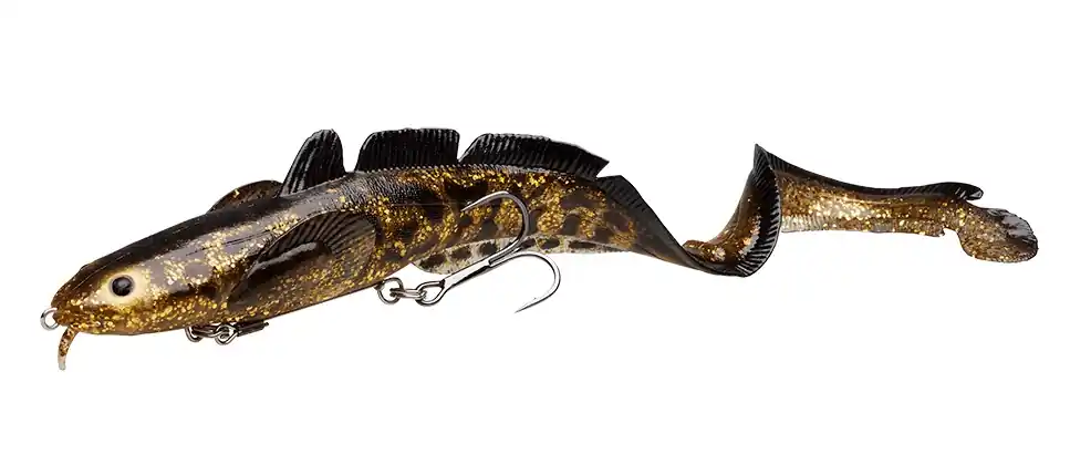 Savage Gear 3D Burbot Shallow 25 cm 70 g gold burbot uv-