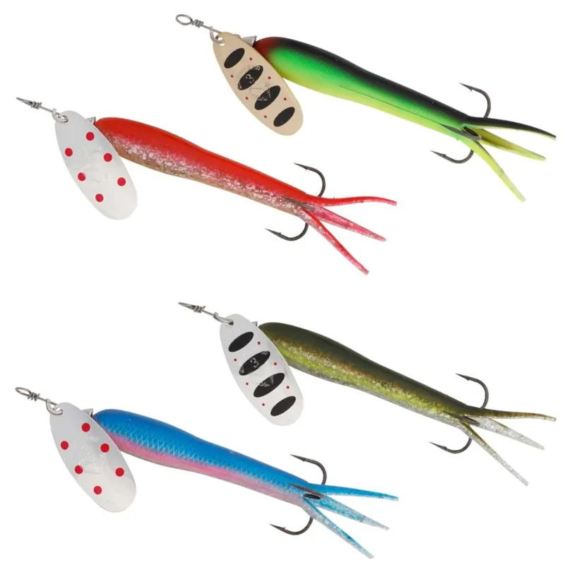 Savage Gear Flying Eel Flying Condom Spinner 23 g-                                                                                                                                                                                                                        fluo orange/gold