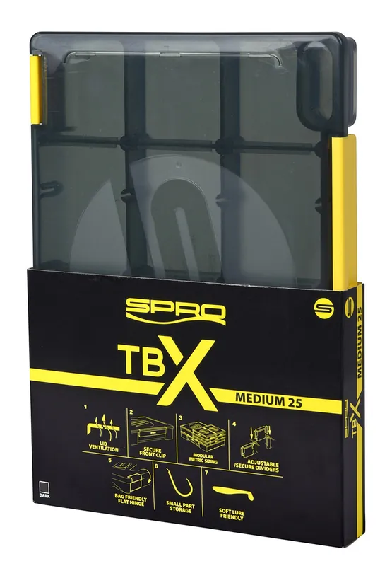 Spro TBX25M Dark Box 25 x 17,5 x 2,5 cm-