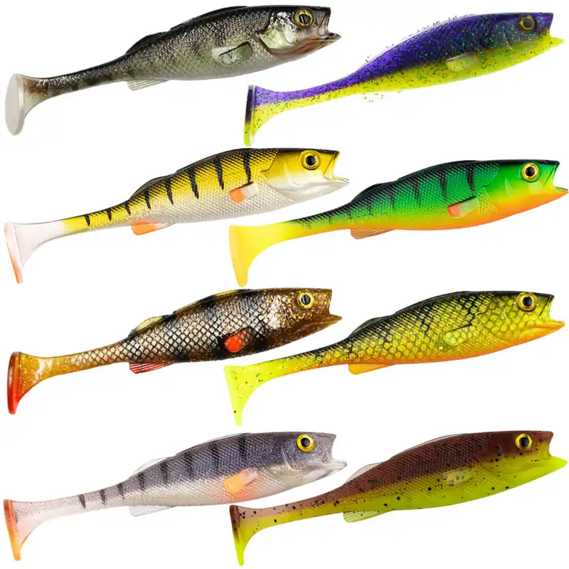 LMAB KØFI (KÖFI) Perch Shad 23 cm Gummifisch-