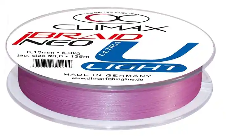 Climax iBraid U-Light fluo-purple 135 m- 0,06 mm