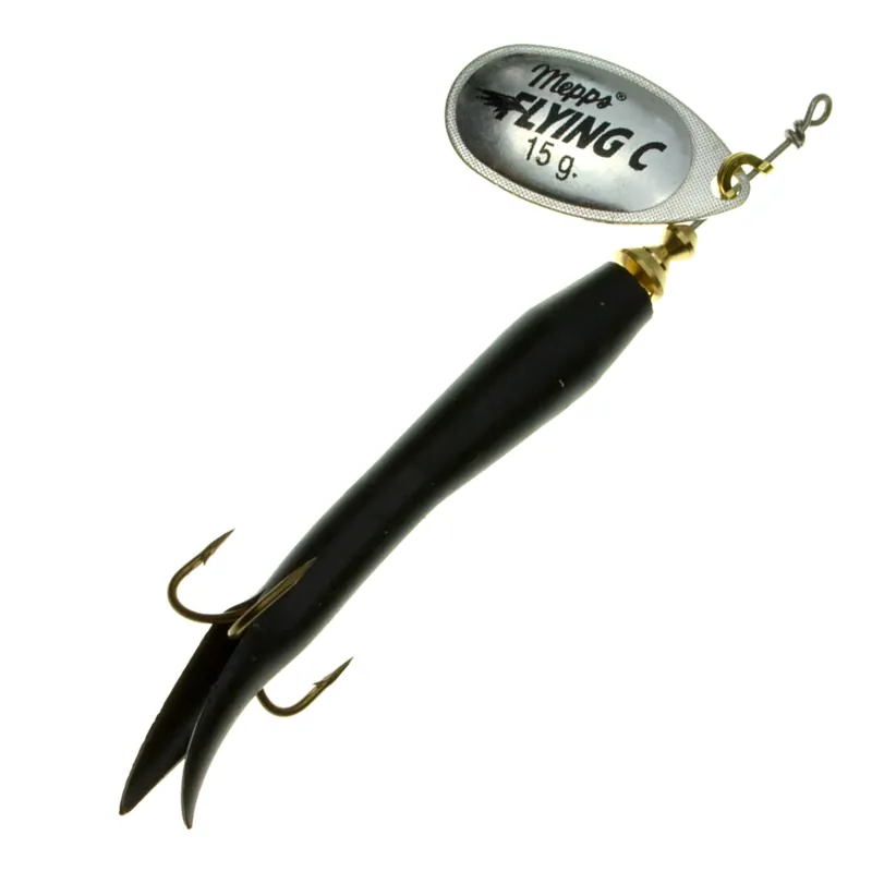 Mepps Aglia Flying Condom Spinner silber/schwarz-                                                                                                                                                                                                                        10 g
