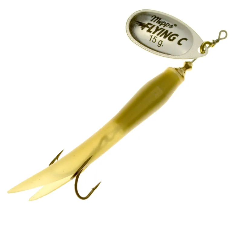 Mepps Aglia Flying Condom Spinner silber/natur-                                                                                                                                                                                                                        15 g
