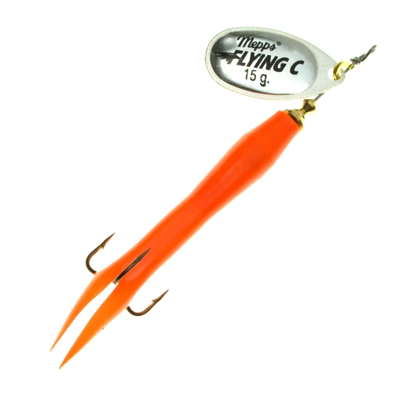Mepps Aglia Flying Condom Spinner silber/orange-                                                                                                                                                                                                                        10 g