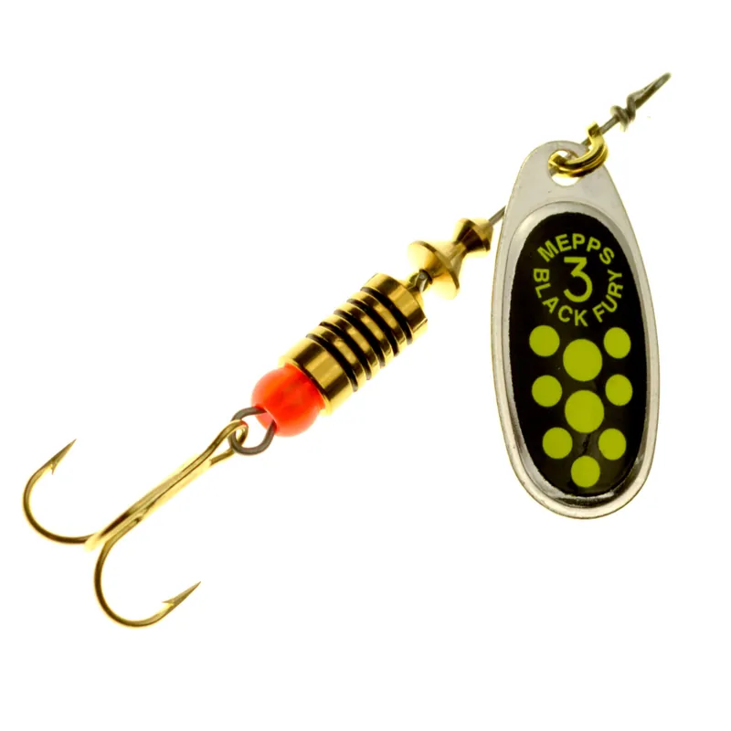 Mepps Black Fury Spinner silber/chartreuse- 0