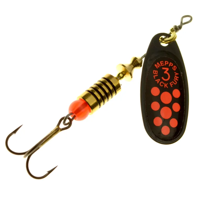 Mepps Black Fury Spinner schwarz/rot- 1