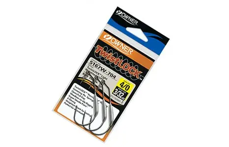 Owner TwistLock Weighted Worm Hooks